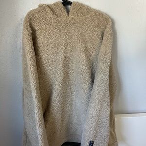 Men’s Tan Sherpa Hoodie